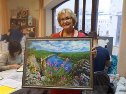 Юлия Песковская написала картину реки Амги
