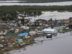 В селе Аргахтах в Якутии уровни воды превышают критическую отметку на 113 см