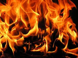 Пожарные спасатели ликвидировали пожар в поселке Черский
