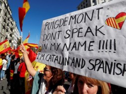 В Барселоне прошла массовая акция против независимости Каталонии