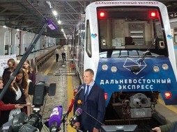 На Кольцевую линию московского метро вышел новый тематический поезд «Дальневосточный экспресс»