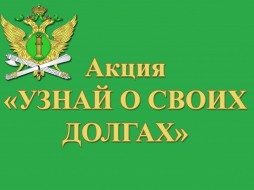 В службе судебных приставов пройдет акция «Узнай о своих долгах» 