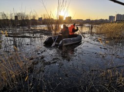 На Зеленом лугу в Якутске спасен мужчина с собакой