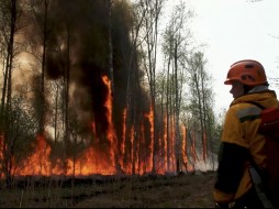 Огонь подошел к четырём селам Намского района Якутии 