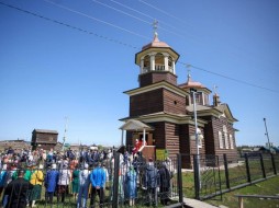 В Якутии открыли отреставрированную Николаевскую церковь