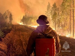 В Якутии действует сто лесных пожаров 