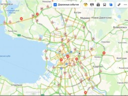 В Петербурге из-за сильного дождя на дорогах 10-балльные пробки 