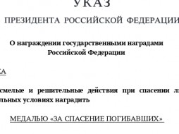 Якутские спасатели награждены медалью «За спасение погибавших»