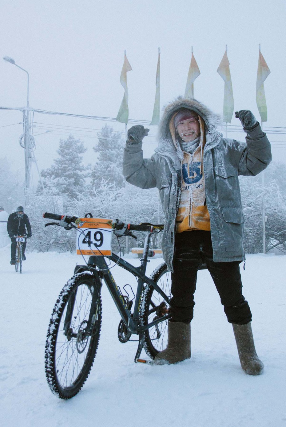 Якутские велосипедисты провели самую холодную гонку в мире