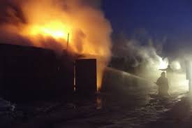 Из-за короткого замыкания в Якутии произошел пожар в гараже