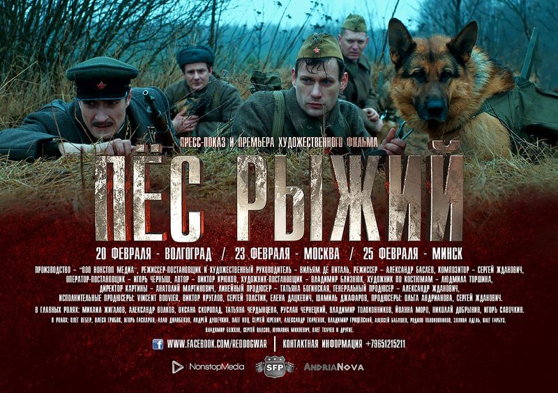 Фильм "Пес Рыжий" в феврале представят в Волгограде, Москве и Минске