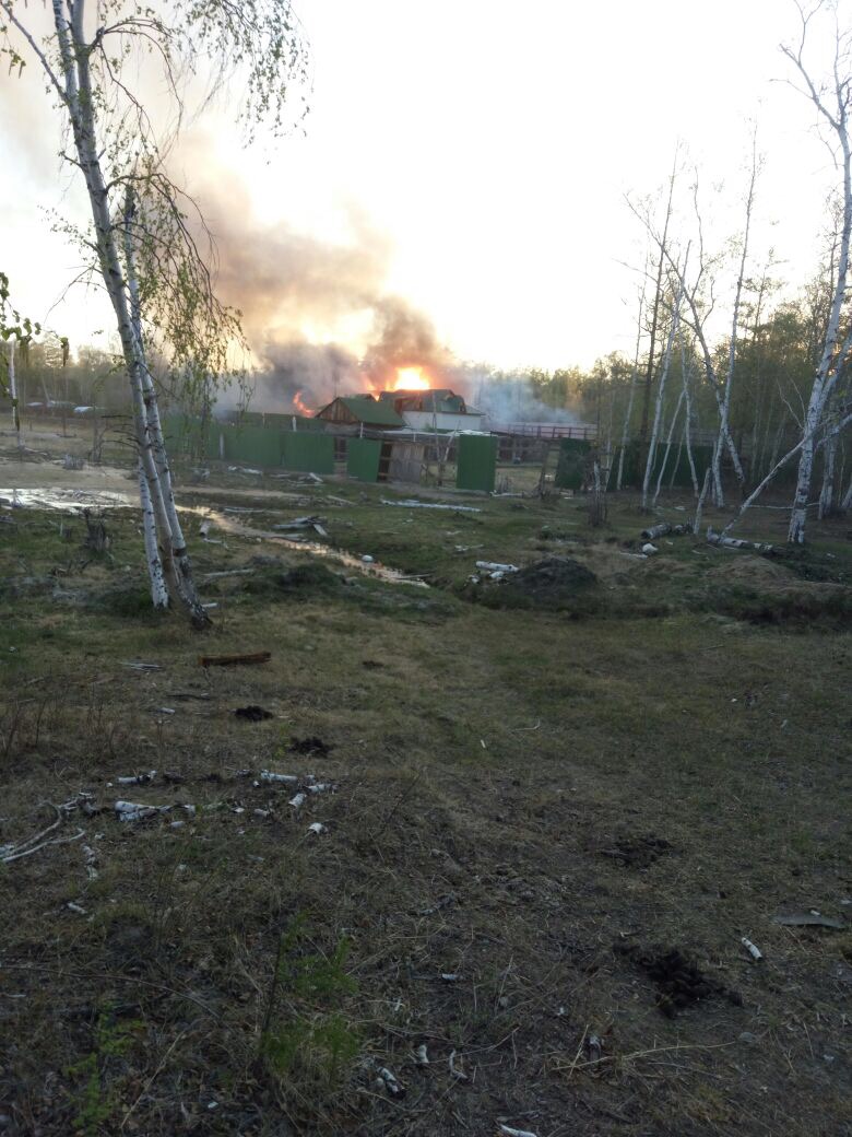 Предварительная причина пожара в доме Афанасия Максимова - неосторожное обращение с огнем - МЧС