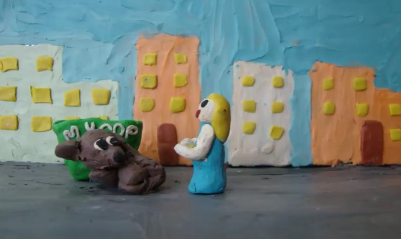 Первоклассники Табагинской школы создали пластилиновый мультфильм о собаках ВИДЕО
