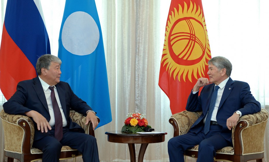 Спикер Ил Тумэна Александр Жирков встретился с Президентом Кыргызстана Алмазбеком Атамбаевым