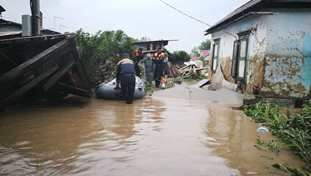 В Приморье в результате мощного паводка из-за проливных дождей подтоплены 7 населенных пунктов 