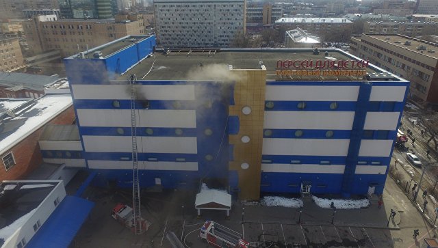 В московском торговом центре "Персей" пострадали шестеро пожарных 