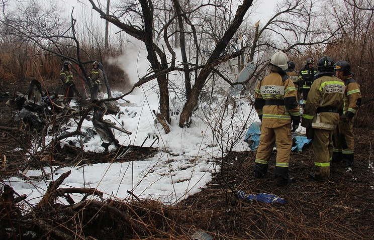 В Хабаровском крае объявлен  траур по погибшим в результате крушения вертолета
