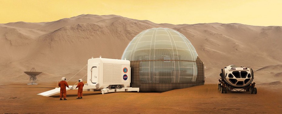 NASA представило проекты жилья на Марсе