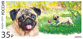 В Якутске в почтовое обращение вышли марки, посвящённые декоративным породам собак