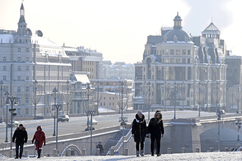 В Москве введен "оранжевый" уровень опасности из-за морозов