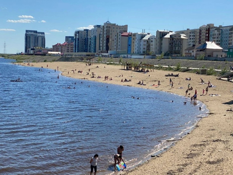 Городской пляж в 202 микрорайоне стал самой популярной локацией в Якутске