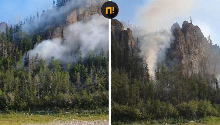 В Якутии горит природный парк «Ленские столбы» ВИДЕО