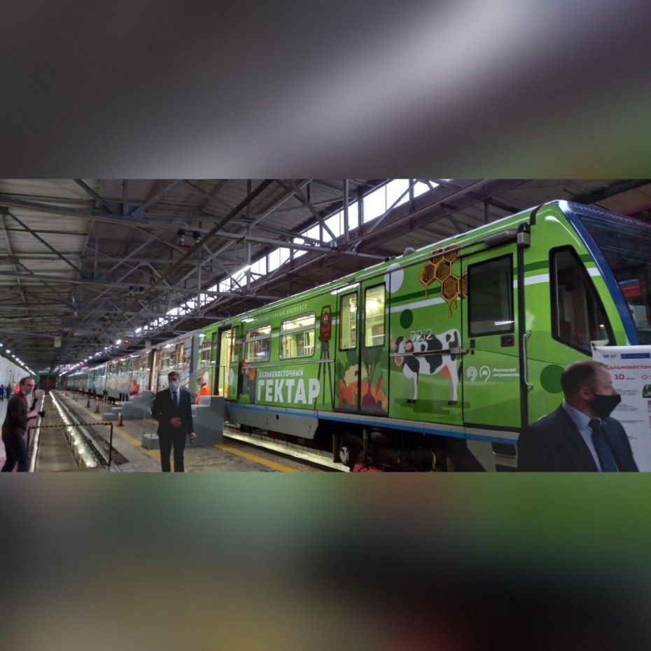 В метро Москвы запустили Дальневосточный экспресс с вагоном, посвященным Якутии 