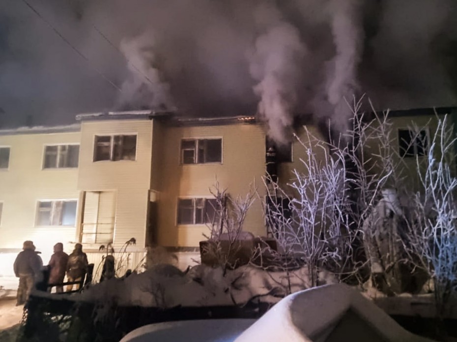 В поселке Верхнеколымск Якутии в пожаре погиб человек