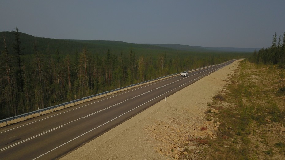 Участок трассы «Лена» в Якутии перевели в асфальтобетон