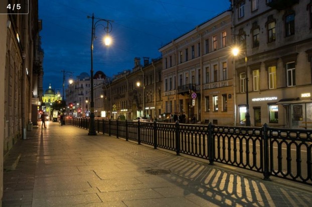 На Преображенской площади Петербурга установили светодиодные фонари