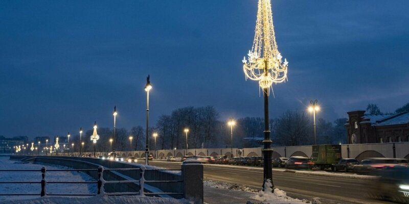 Модернизированное освещение Петербурга прошло испытание морозами