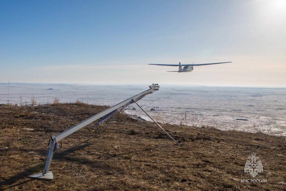 Разведывательный беспилотник «Орлан-10» применят на паводке в Якутии