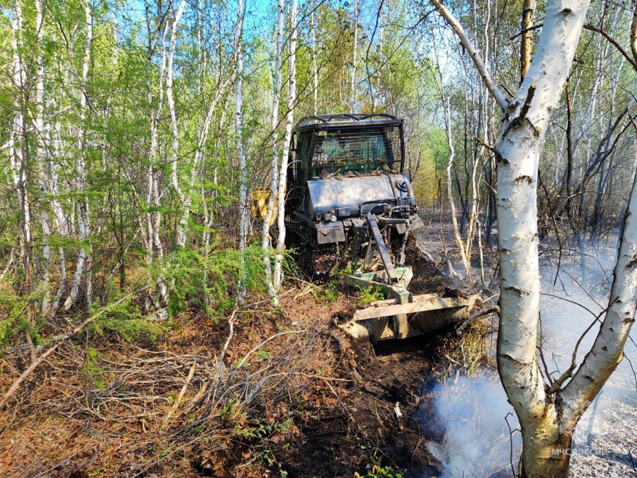 Чрезвычайно высокий класс пожароопасности леса установится еще в четырех районах Якутии