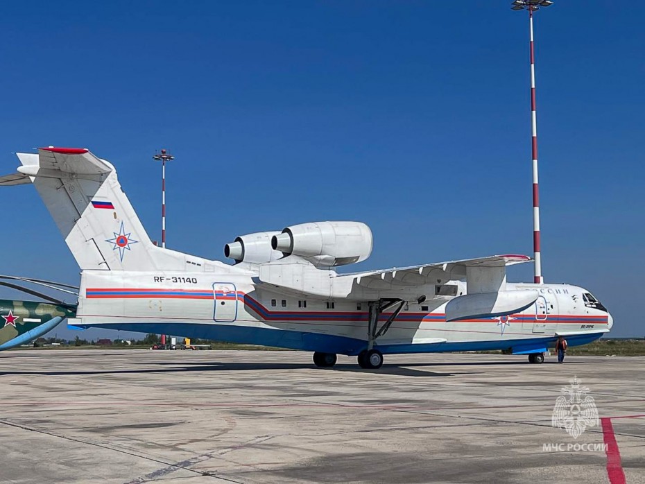 В Олекминском районе Якутии тушить пожары будет самолет Бе-200 МЧС России