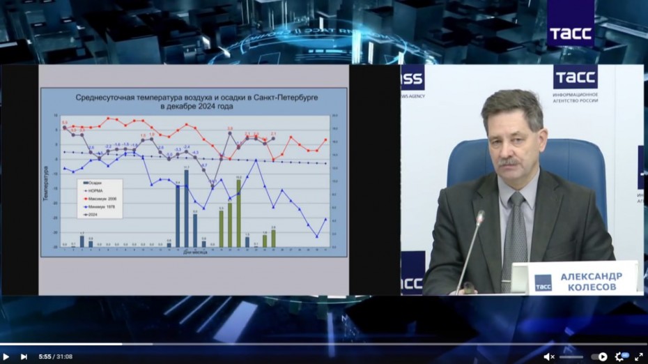 Зима в Петербург вернется 31 декабря - Колесов 
